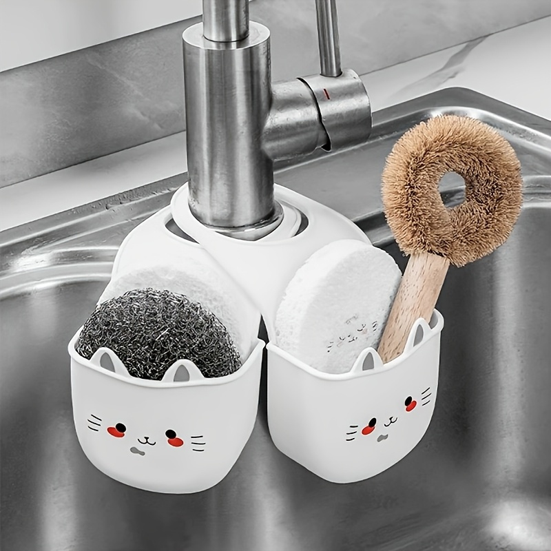 Silicone Tap Washer - Cartoon Cat Basket Soft Buckle Faucet