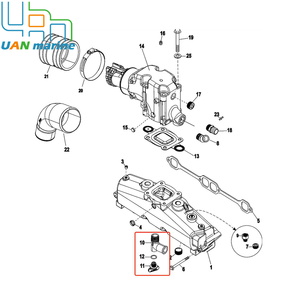 2 PCS 806926A1 Exhaust Manifol - Drain Pipe Clip 评论和价格