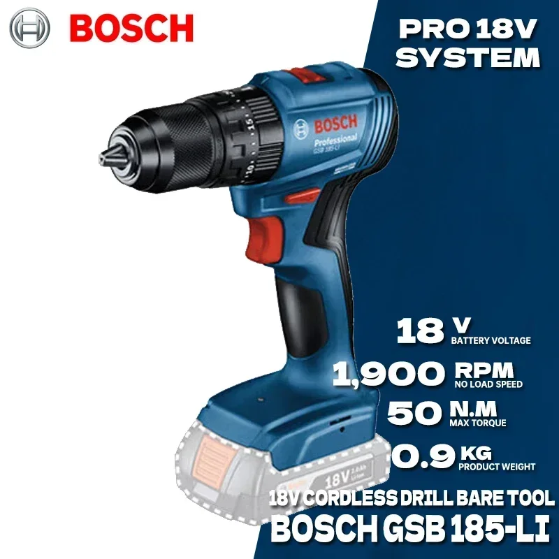 BOSCH GSB 185-LI Brushless Cor - Bosch Drill Gsb 18V 评论和价格
